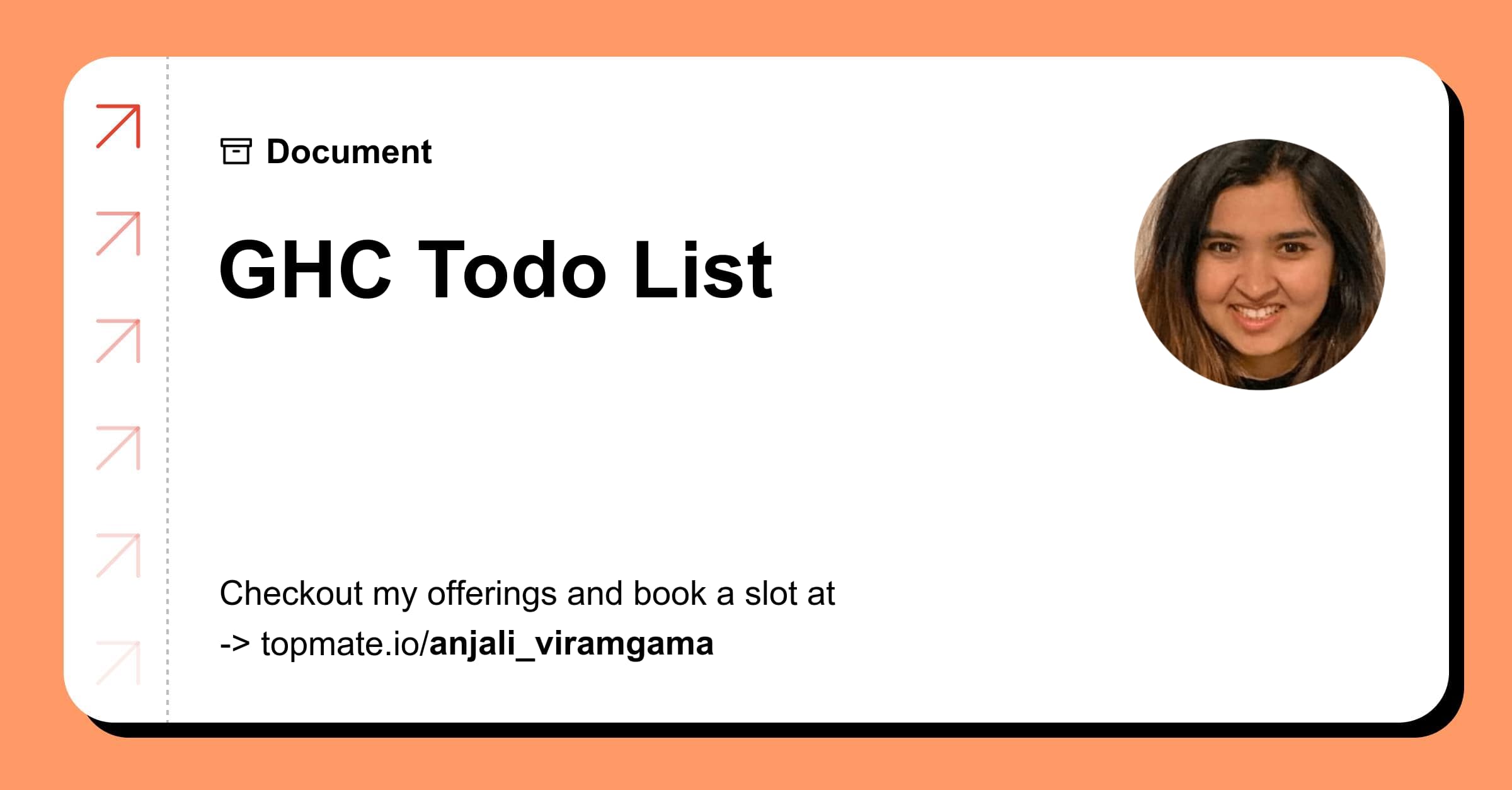 GHC Todo List with Anjali Viramgama